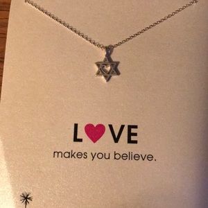Dogeared Star Of David/heart